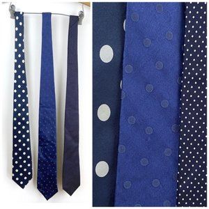 Vintage Blue Polka Dot Ties Bundle